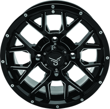 Load image into Gallery viewer, QuadBoss, QuadBoss Barbwire 14x7 Wheel - 5+2 Offset, 4/137 Bolt Pattern, Milled Finish