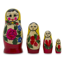 Load image into Gallery viewer, Set of 4 Unfinished Wooden Nesting Dolls DIY Craft Blanks for Painting 4 Inches