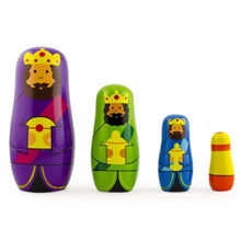 Load image into Gallery viewer, Set of 4 Unfinished Wooden Nesting Dolls DIY Craft Blanks for Painting 4 Inches