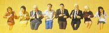 Load image into Gallery viewer, Preiser 10391 HO Scale Sitting and Eating -- pkg(8)