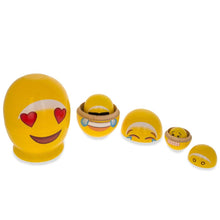 Load image into Gallery viewer, Facial expression Wooden Nesting Dolls