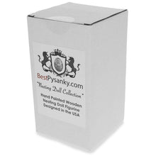 Load image into Gallery viewer, Santa, Snowman &amp; Christmas Tree Wooden Nesting Dolls 5 Inches