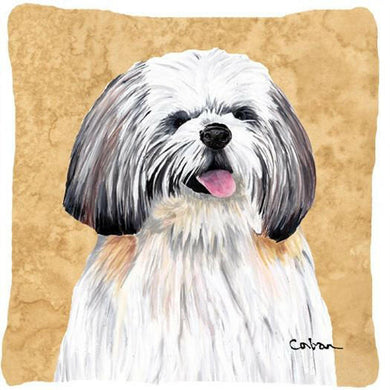 Shih Tzu Decorative   Canvas Fabric Pillow