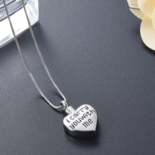 Load image into Gallery viewer, &quot;I Carry You With Me&quot; Heart Cremation Necklace
