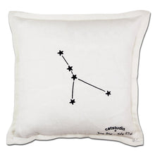Load image into Gallery viewer, Cancer Astrology Hand-Embroidered Pillow by Cat Studio