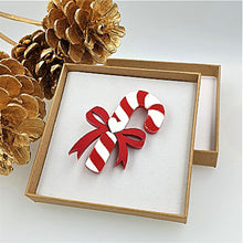 Load image into Gallery viewer, Candy Cane Brooch by Cherryloco
