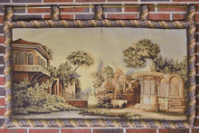 Load image into Gallery viewer, Tache Tapestry Middle Eastern Golden Palace Landscape Wall Hanging Art Mural 27 x 49 (351)