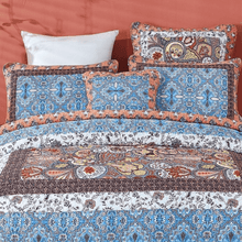 Load image into Gallery viewer, Tache Cotton Patchwork Paisley Floral Bohemian Mosaic Paradise Cushion Cover 2-Pieces (JHW-933)