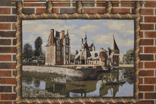 Load image into Gallery viewer, Tache Chateau du Moulin Tapestry Victorian Summertime Manor Landscape Woven Wall Hanging (3562HL2)