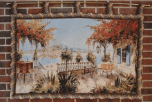 Load image into Gallery viewer, Tache Tapestry Summer Ocean View Coastal Table for Two Wall Hanging Art 28 x 47 (13571B)