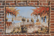 Load image into Gallery viewer, Tache Tapestry Summer Ocean View Coastal Table for Two Wall Hanging Art 28 x 47 (13571B)