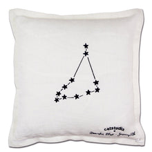 Load image into Gallery viewer, Capricorn Astrology Hand-Embroidered Pillow by Cat Studio