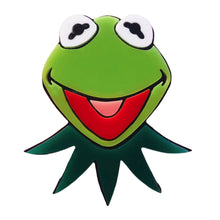 Load image into Gallery viewer, Cartoon Collection - Puppet Frog - Acrylic Brooch by Makokot Design