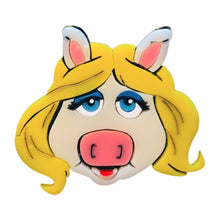 Load image into Gallery viewer, Cartoon Collection - Puppet Piggy - Acrylic Brooch by Makokot Design