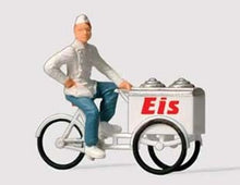 Load image into Gallery viewer, Preiser 28075 HO Scale Individual Figures - Ice Cream Man w/Cart