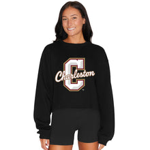 Load image into Gallery viewer, College of Charleston Black Crewneck