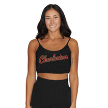 Load image into Gallery viewer, College of Charleston Black Spaghetti Tank Top