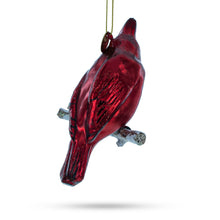Load image into Gallery viewer, Cardinal Glass Christmas Ornament