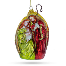 Load image into Gallery viewer, Nativity Scene Glass Christmas Ornament