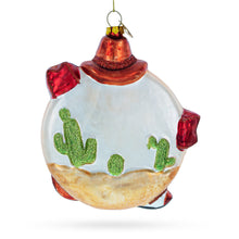 Load image into Gallery viewer, Western Ensemble with Guitar, Cowboy Boots Glass Christmas Ornament