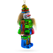 Load image into Gallery viewer, Colorful Nutcracker Glass Christmas Ornament