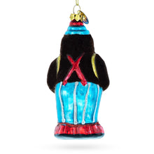 Load image into Gallery viewer, Fluffy Monkey Drumming Glass Christmas Ornament