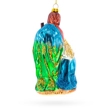 Load image into Gallery viewer, Sacred Holy Family Glass Christmas Ornament