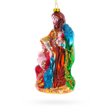 Load image into Gallery viewer, Sacred Holy Family Glass Christmas Ornament