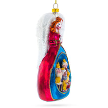 Load image into Gallery viewer, Angel with Three Wise Men Glass Christmas Ornament
