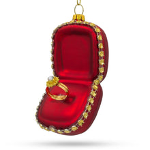 Load image into Gallery viewer, Diamond Engagement Ring -Glass Christmas Ornament