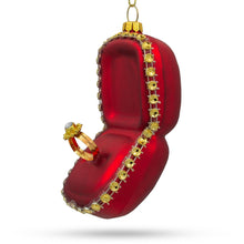 Load image into Gallery viewer, Diamond Engagement Ring -Glass Christmas Ornament