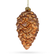 Load image into Gallery viewer, Wise Owl Nestled in Pine Cone Glass Christmas Ornament