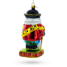 Load image into Gallery viewer, New Year Festive Nutcracker Glass Christmas Ornament