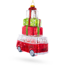 Load image into Gallery viewer, Hippie's Retro Bus Glass Christmas Ornament