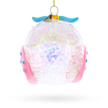 Load image into Gallery viewer, Sage Wise Owl Glass Christmas Ornament