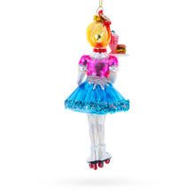 Load image into Gallery viewer, Waitress Carrying Food Glass Christmas Ornament
