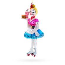 Load image into Gallery viewer, Waitress Carrying Food Glass Christmas Ornament