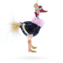 Load image into Gallery viewer, Ostrich Chic Glass Christmas Ornament