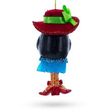 Load image into Gallery viewer, Stylish Penguin Glass Christmas Ornament
