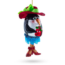 Load image into Gallery viewer, Stylish Penguin Glass Christmas Ornament