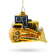 Load image into Gallery viewer, Rugged Bulldozer Blown Glass Christmas Ornament