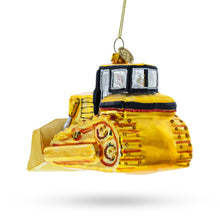 Load image into Gallery viewer, Rugged Bulldozer Blown Glass Christmas Ornament