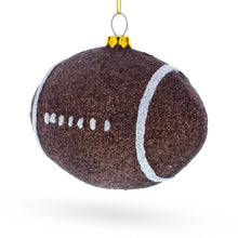 Load image into Gallery viewer, Shiny Football Glass Christmas Ornament