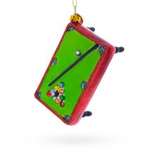 Load image into Gallery viewer, Billiard/Pool Table Glass Christmas Ornament