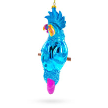 Load image into Gallery viewer, Parrot with Colorful Beads Glass Christmas Ornament
