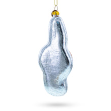 Load image into Gallery viewer, Musical Note with Poinsettia Glass Christmas Ornament