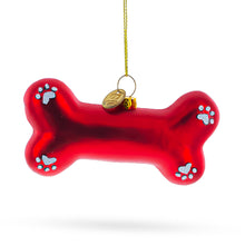 Load image into Gallery viewer, Red Bone Glass Christmas Ornament