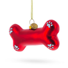Load image into Gallery viewer, Red Bone Glass Christmas Ornament