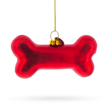 Load image into Gallery viewer, Red Bone Glass Christmas Ornament