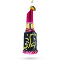 Load image into Gallery viewer, Red Lipstick Glass Christmas Ornament